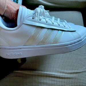 Adidas white sneakers